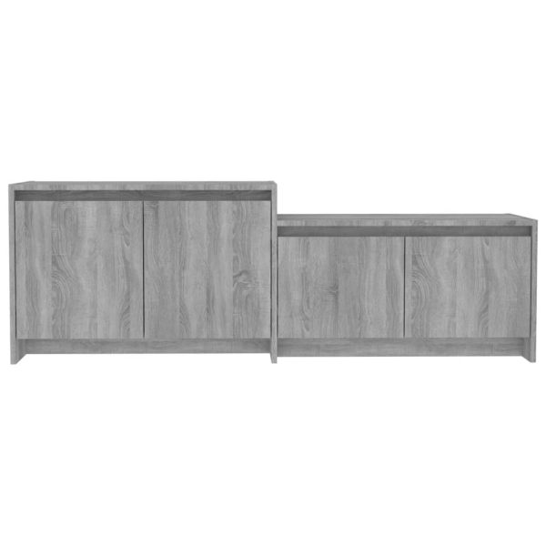 Mobile Tv Grigio Sonoma 146,5x35x50 Cm In Truciolato - Image 6