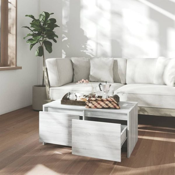 Tavolino Da Salotto Grigio Sonoma 90x50x41,5 Cm In Truciolato - Image 3