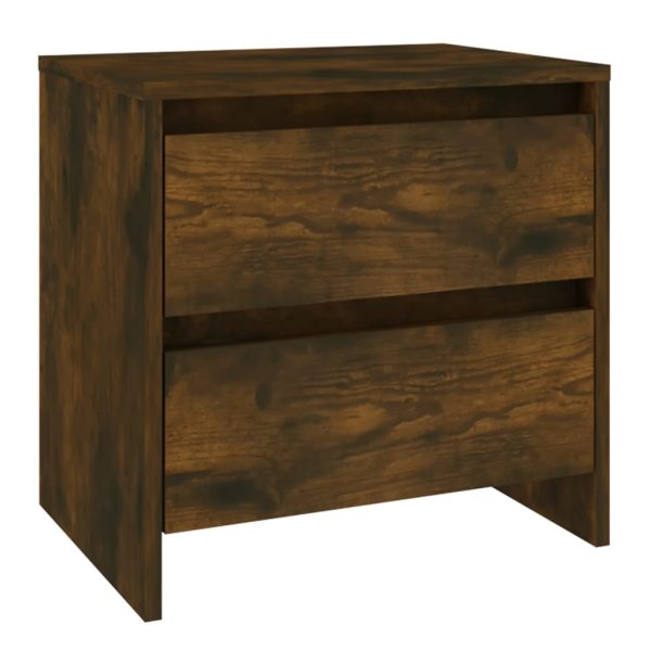 Comodini 2 Pz Rovere Fumo 45x34,5x44,5 Cm In Truciolato - Image 3