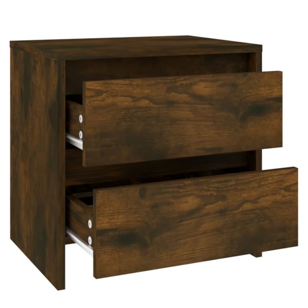 Comodini 2 Pz Rovere Fumo 45x34,5x44,5 Cm In Truciolato - Image 5