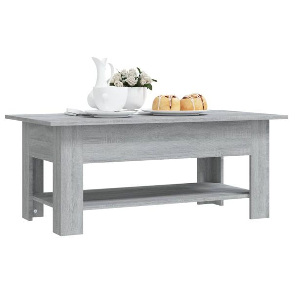 Tavolino Da Salotto Grigio Sonoma 102x55x42 Cm In Truciolato - Image 5