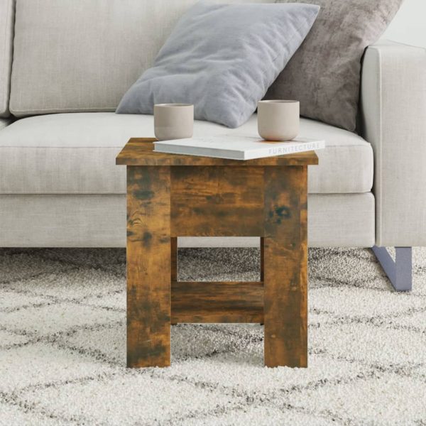 Tavolino Da Salotto Rovere Fumo 40x40x42 Cm Legno Multistrato - Image 3