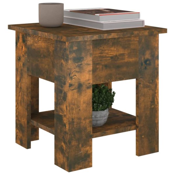 Tavolino Da Salotto Rovere Fumo 40x40x42 Cm Legno Multistrato - Image 4