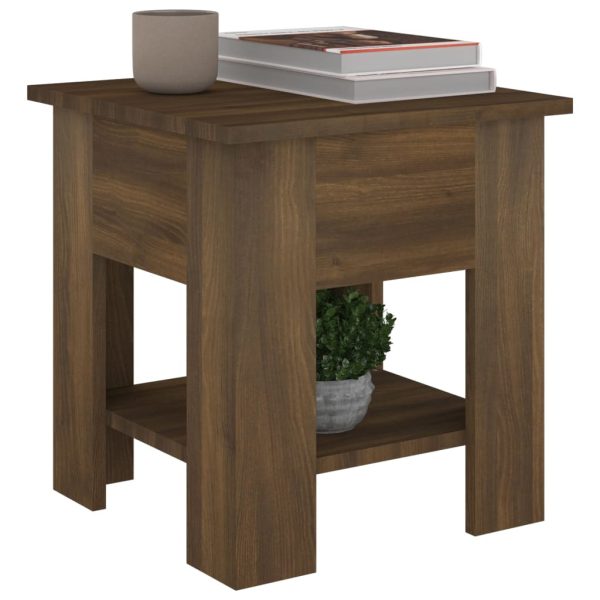 Tavolino Da Salotto Marrone Rovere 40x40x42cm Legno Multistrato - Image 4