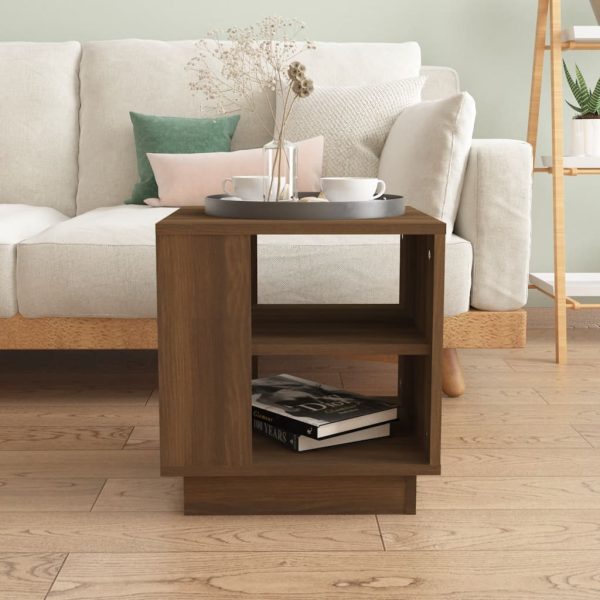 Tavolino Da Salotto Rovere Marrone 40x40x43cm Legno Multistrato - Image 3