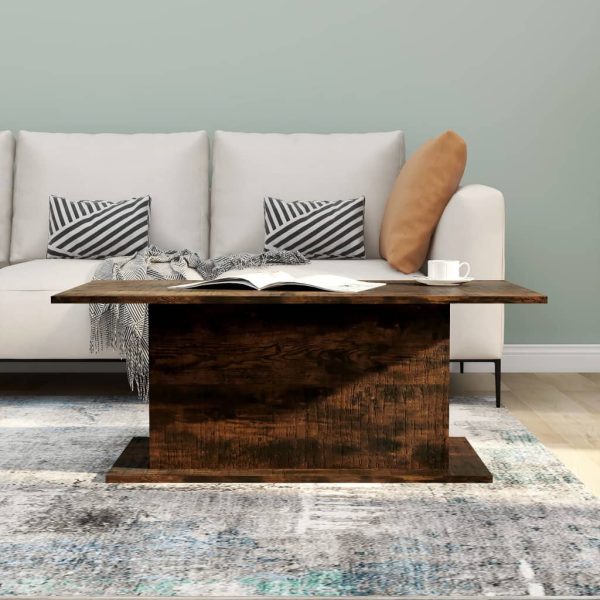 Tavolino Da Salotto Rovere Fumo 102x55,5x40 Cm In Truciolato - Image 4