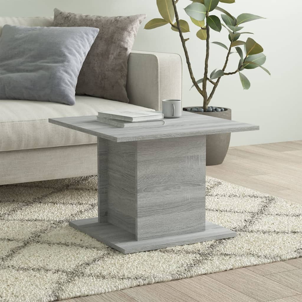 Tavolino Da Salotto Grigio Sonoma 55,5x55,5x40 Cm In Truciolato