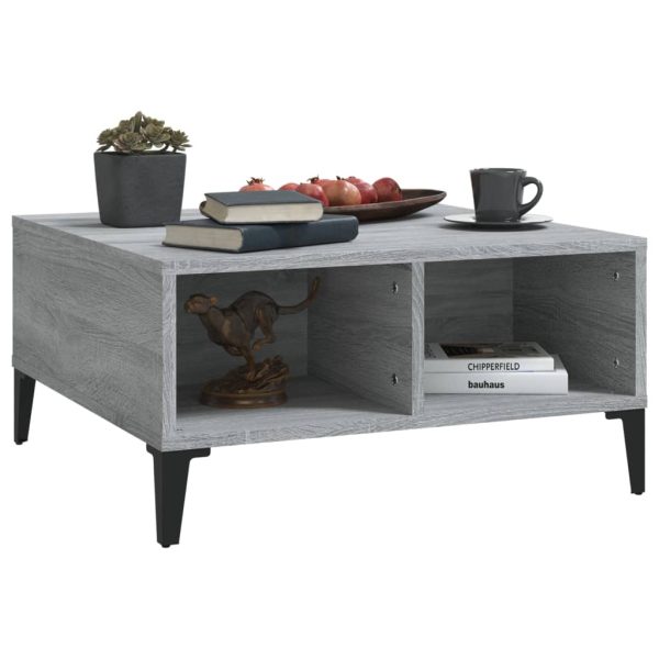 Tavolino Da Salotto Grigio Sonoma 60x60x30 Cm In Truciolato - Image 5