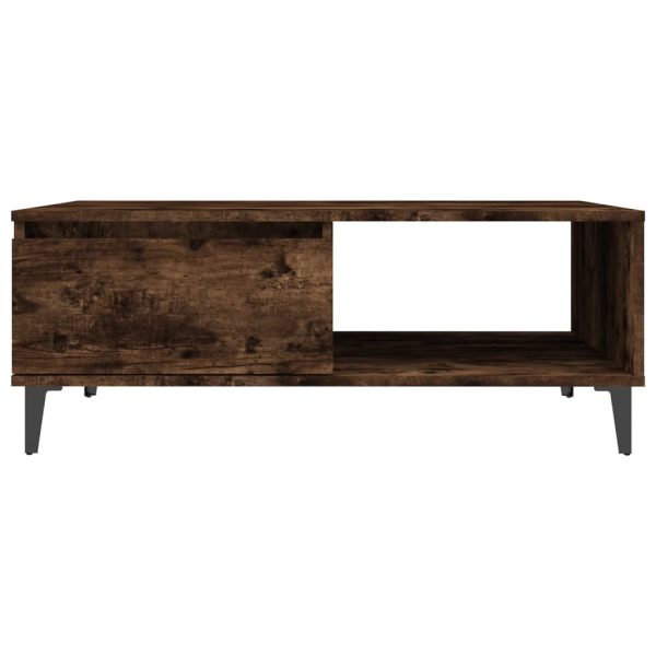 Tavolino Da Salotto Rovere Fumo 90x60x35 Cm In Truciolato - Image 5