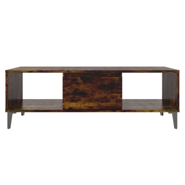 Tavolino Da Salotto Rovere Fumo 103,5x60x35cm In Truciolato - Image 5