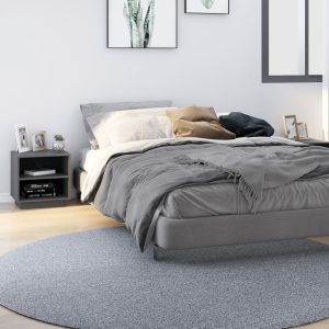 Comodini 2 Pz Grigi 40x34x40 Cm In Legno Massello Di Pino