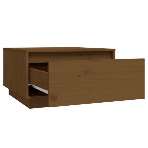 Tavolino Da Salotto Ambra 55x56x32 Cm In Legno Massello Di Pino - Image 4