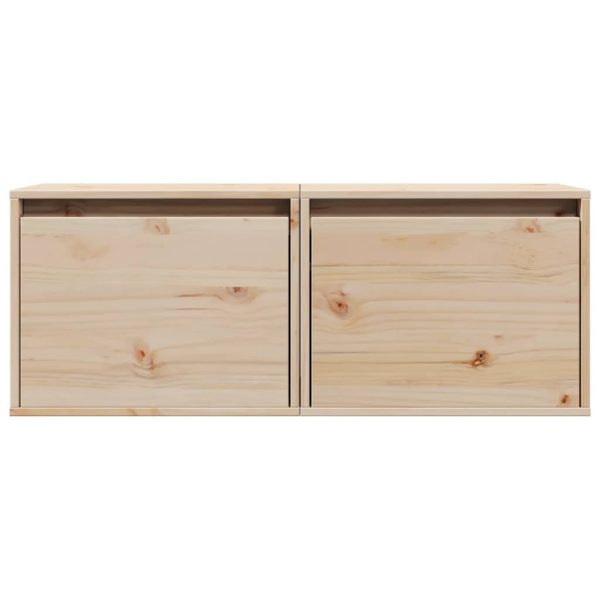 Pensili 2 Pz 45x30x35 Cm In Legno Massello Di Pino - Image 5