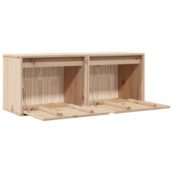 Pensili 2 Pz 45x30x35 Cm In Legno Massello Di Pino - Image 6