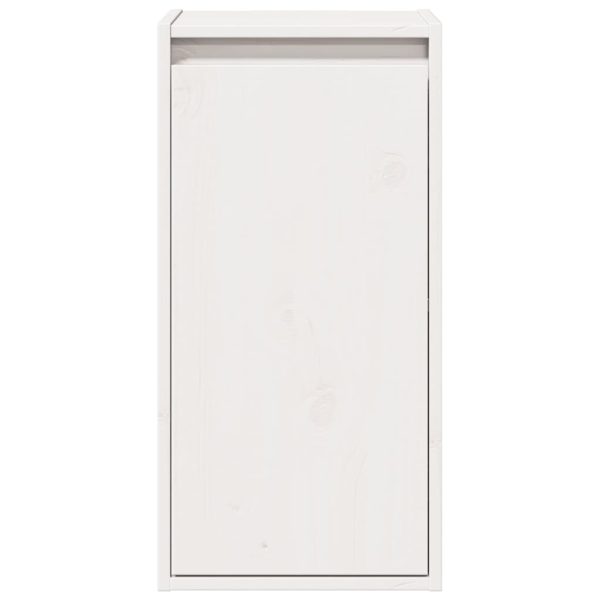 Pensili 2 Pz Bianchi 30x30x60 Cm In Legno Massello Di Pino - Image 5