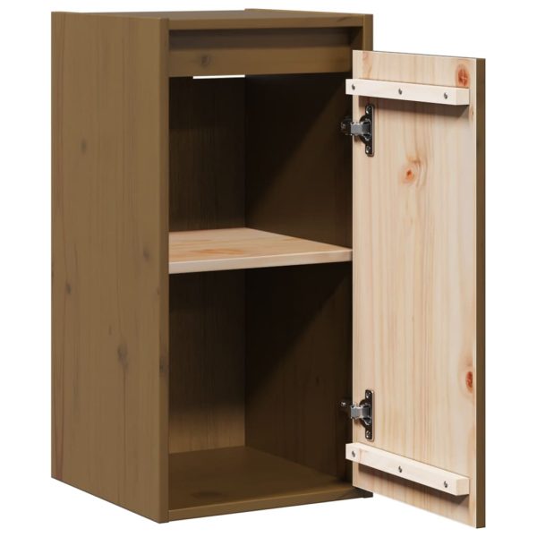 Pensile Marrone Ambra 30x30x60 Cm In Legno Massello Di Pino - Image 5