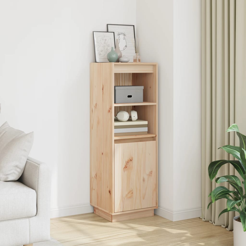 Credenza 37x34x110 Cm In Legno Massello Di Pino