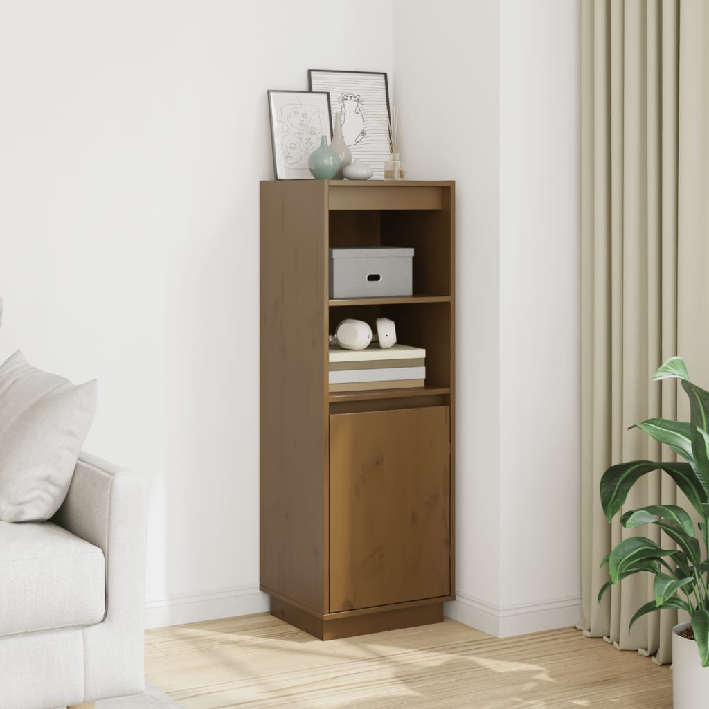 Credenza Ambra 37x34x110 Cm In Legno Massello Di Pino