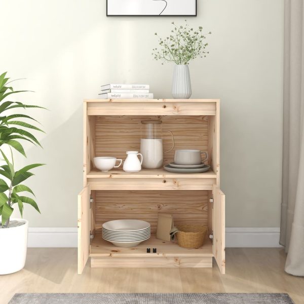 Credenza 60x34x75 Cm In Legno Massello Di Pino - Image 3