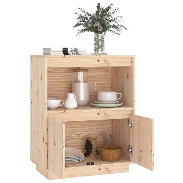 Credenza 60x34x75 Cm In Legno Massello Di Pino - Image 4