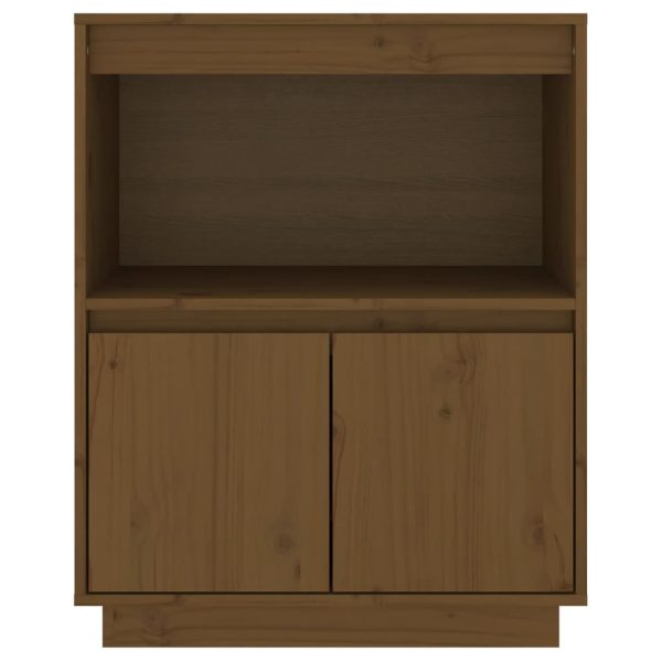 Credenza Marrone Ambra 60x34x75 Cm In Legno Massello Di Pino - Image 6