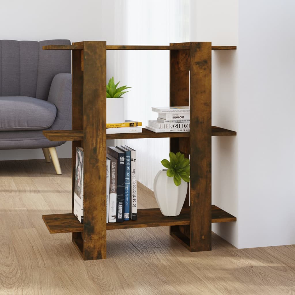 Libreria/divisorio Rovere Fumo 80x30x87 cm