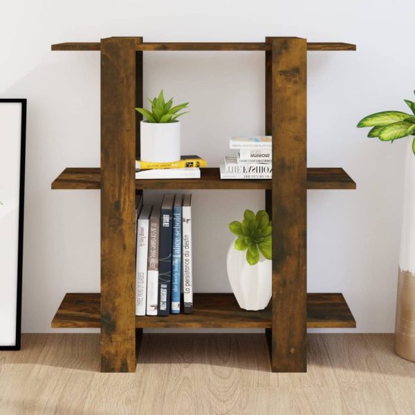 Libreria/divisorio Rovere Fumo 80x30x87 cm - Image 3