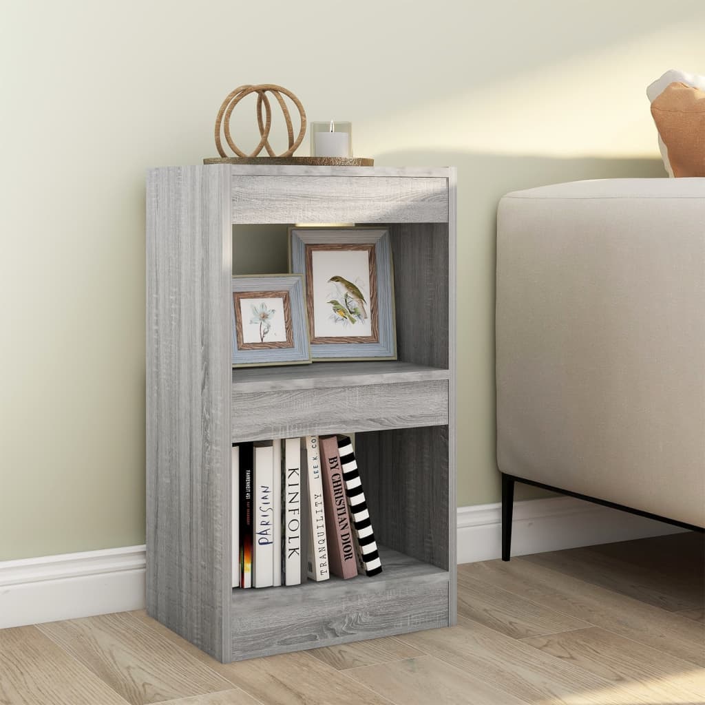 Libreria/divisorio Grigio Sonoma 40x30x72 cm
