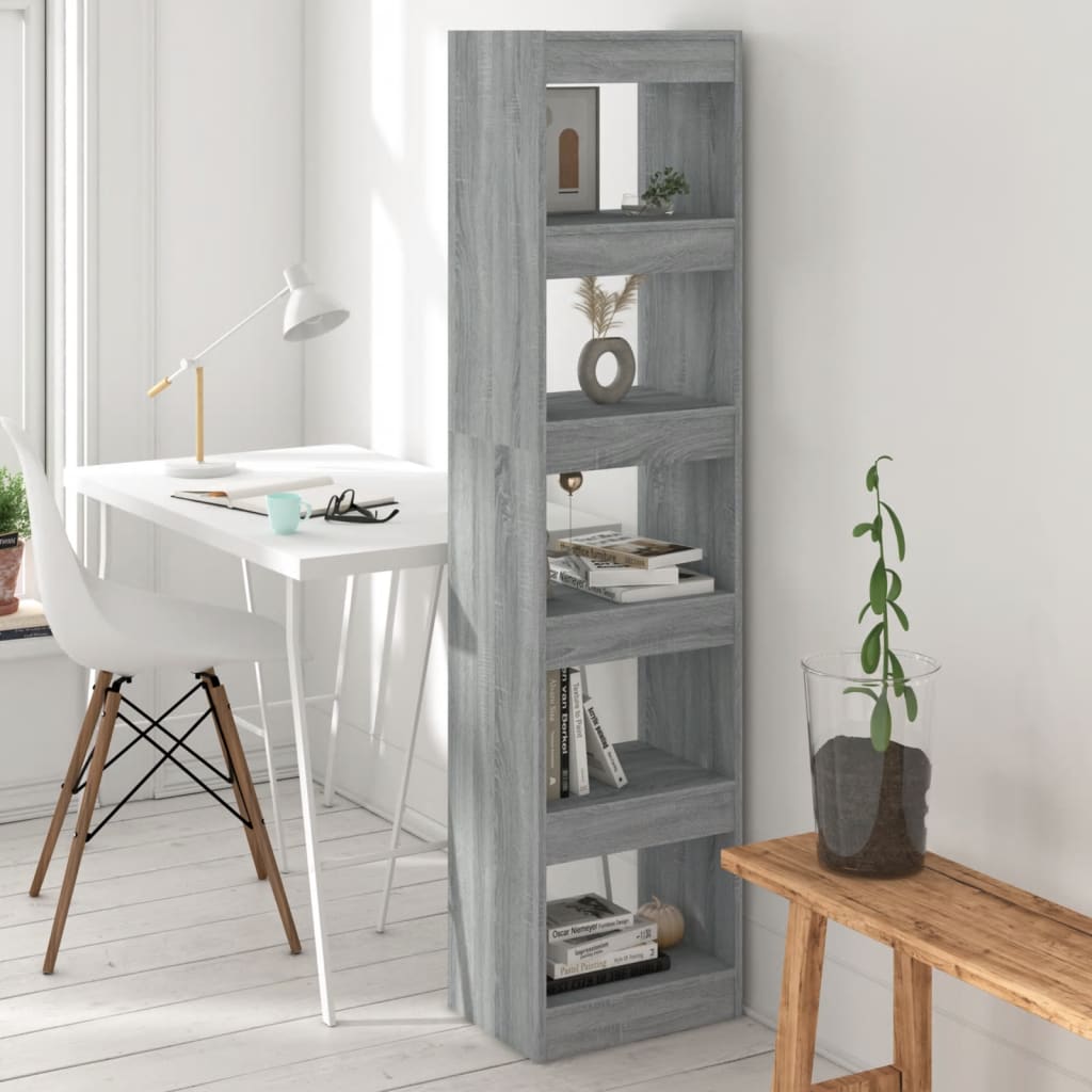 Libreria/divisorio Grigio Sonoma 40x30x166 cm