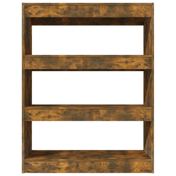 Libreria/divisorio Rovere Fumo 80x30x103 Cm Legno Multistrato - Image 3