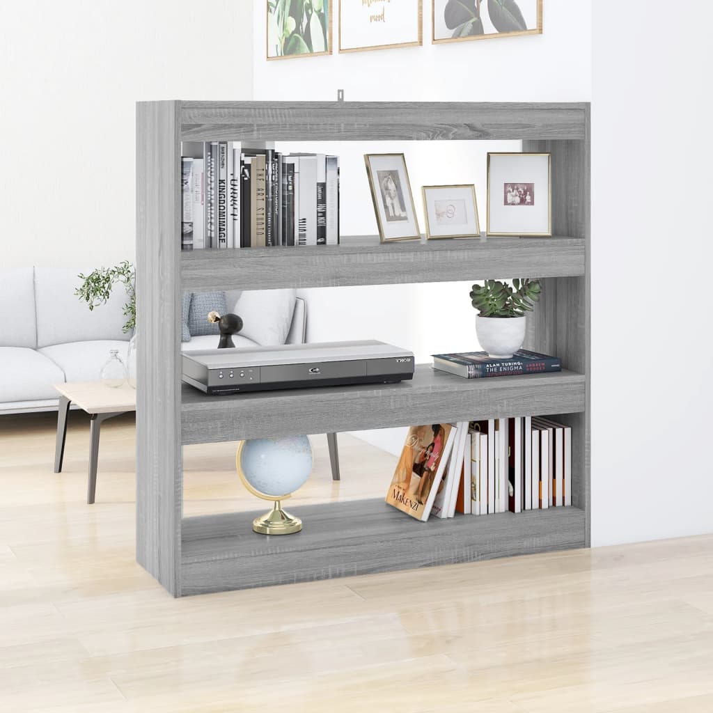Libreria/divisorio Grigio Sonoma 100x30x103 cm