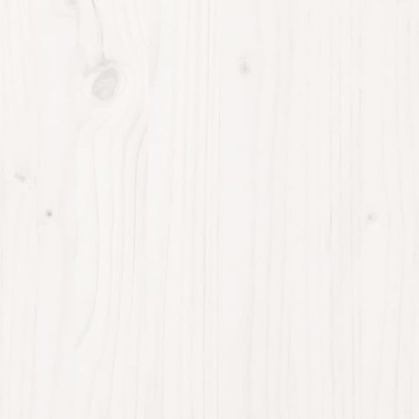 Piano Tavolo Bianco Ø80x2,5 Cm In Legno Massello Di Pino - Image 5