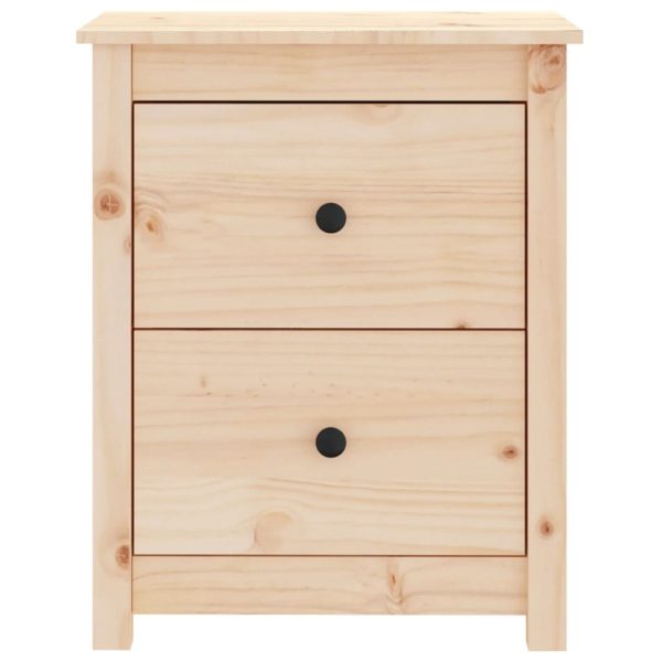 Comodino 50x35x61,5 Cm In Legno Massello Di Pino - Image 3