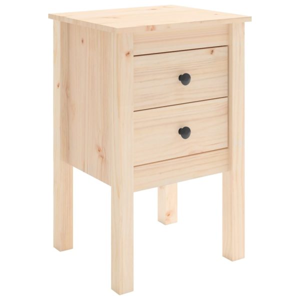 Comodini 2 Pz 40x35x61,5 Cm In Legno Massello Di Pino - Image 5