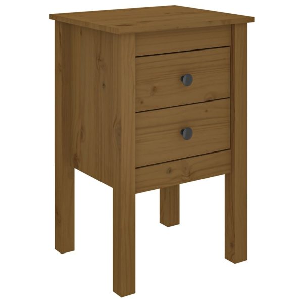 Comodini 2 Pz Ambra 40x35x61,5 Cm In Legno Massello Di Pino - Image 5