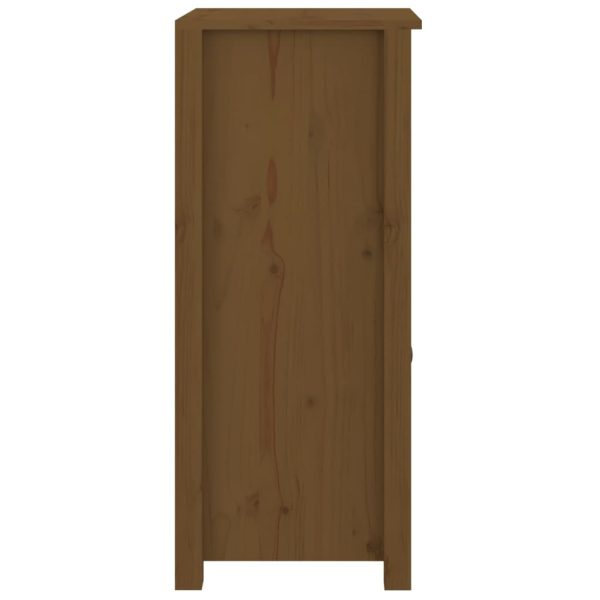 Credenza Marrone Ambrato 40x35x80 Cm In Legno Massello Di Pino - Image 6