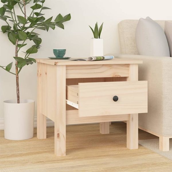 Tavolino 40x40x39 Cm Legno Massello Di Pino - Image 3