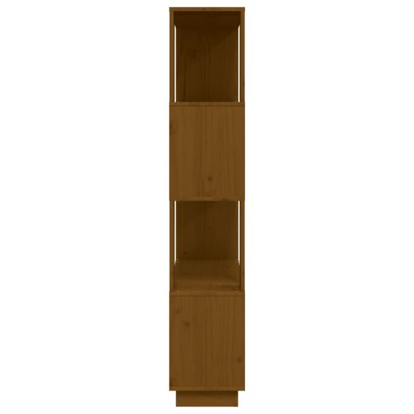Libreria/divisorio Ambrato 80x25x132 Cm Legno Massello Di Pino - Image 6
