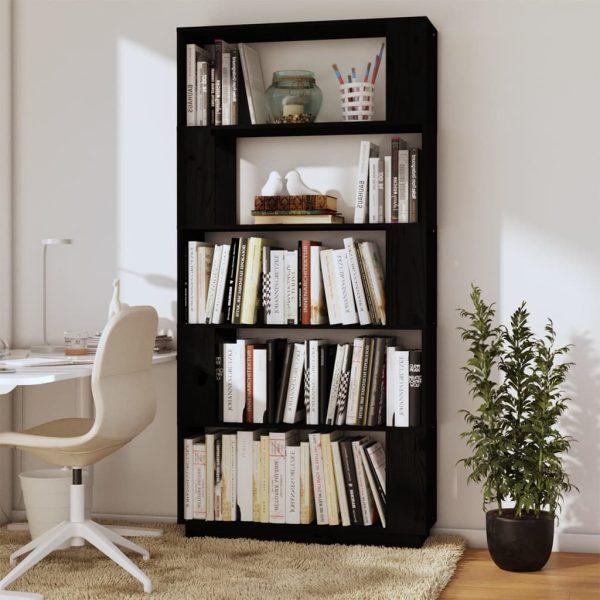 Libreria/divisorio Bianco 80x25x163,5 Cm Legno Massello - Image 6