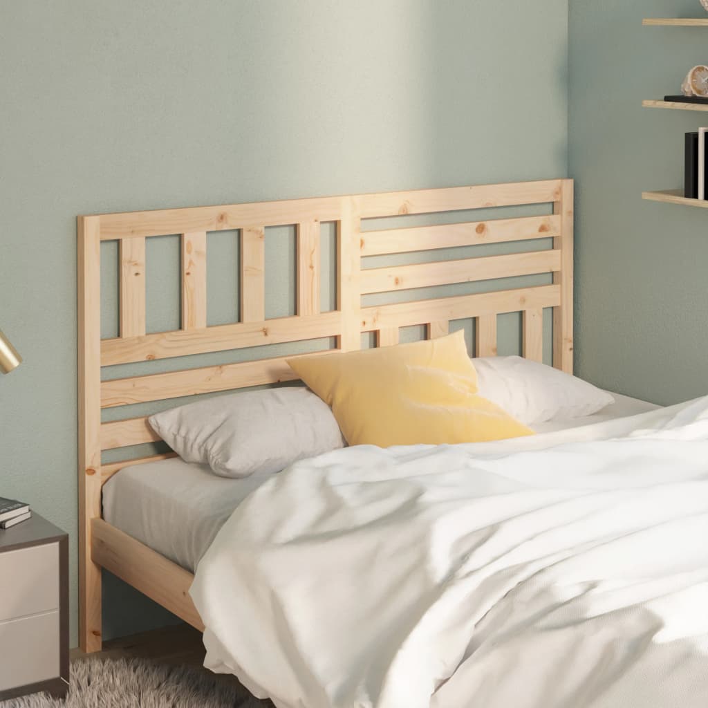 Testiera Per Letto 126x4x100 Cm In Legno Massello Di Pino