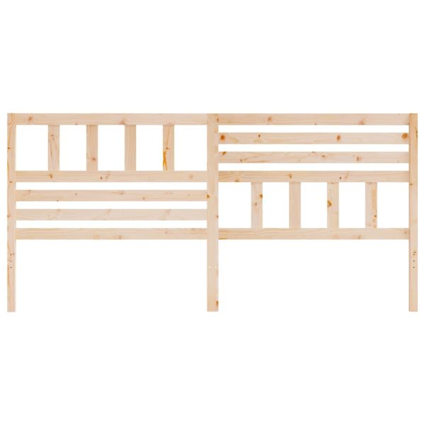 Testiera Per Letto 206x4x100 Cm In Legno Massello Di Pino - Image 4