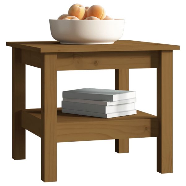 Tavolino Da Salotto Ambra 45x45x40 Cm Legno Massello Di Pino - Image 5