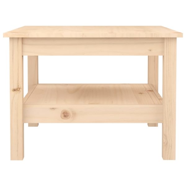 Tavolino Da Salotto 55x55x40 Cm Legno Massello Di Pino - Image 3