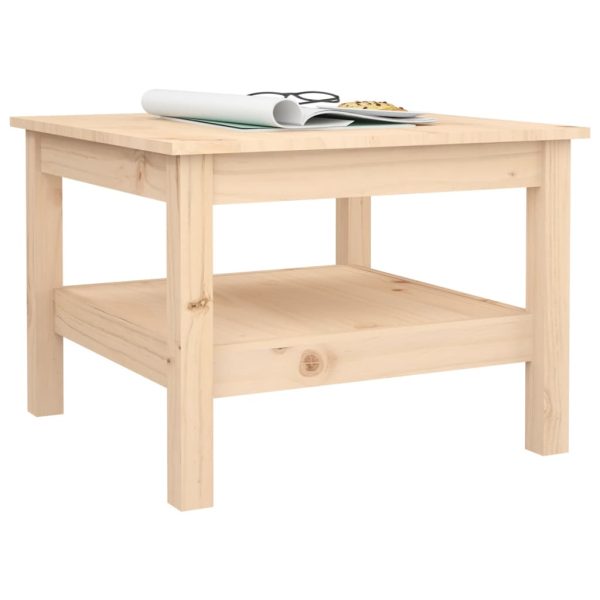 Tavolino Da Salotto 55x55x40 Cm Legno Massello Di Pino - Image 5