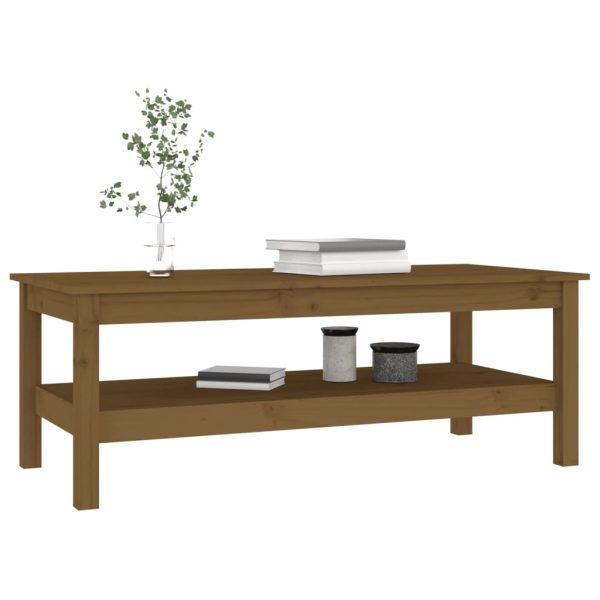 Tavolino Da Salotto Ambra 110x50x40 Cm Legno Massello Di Pino - Image 6