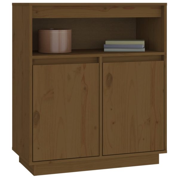 Credenza Ambra 70x34x80 Cm In Legno Massello Di Pino - Image 4