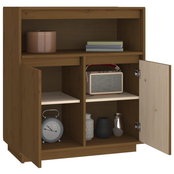 Credenza Ambra 70x34x80 Cm In Legno Massello Di Pino - Image 5