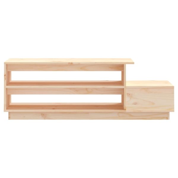 Tavolino Da Salotto 120x50x40,5 Cm In Legno Massello Di Pino - Image 5