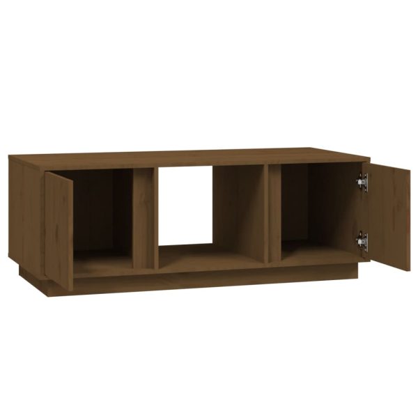 Tavolino Da Salotto Ambra 110x50x40 Cm Legno Massello Di Pino - Image 6