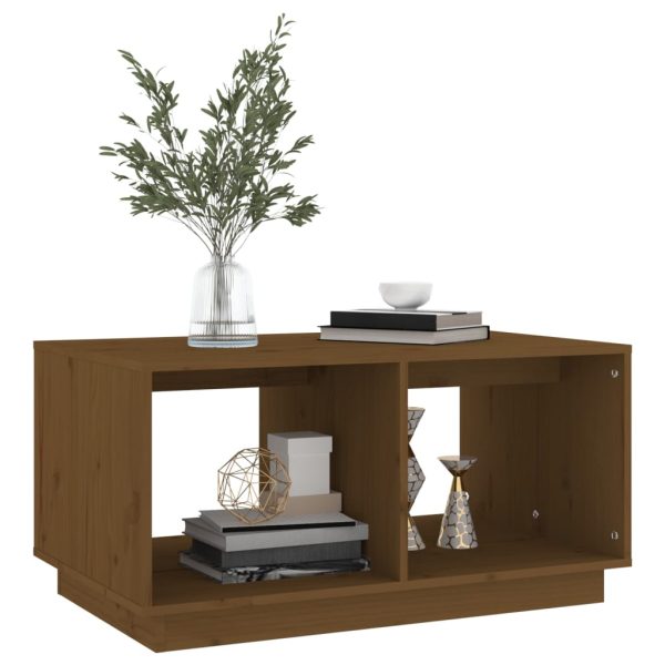 Tavolino Da Salotto Ambra 80x50x40 Cm Legno Massello Di Pino - Image 4